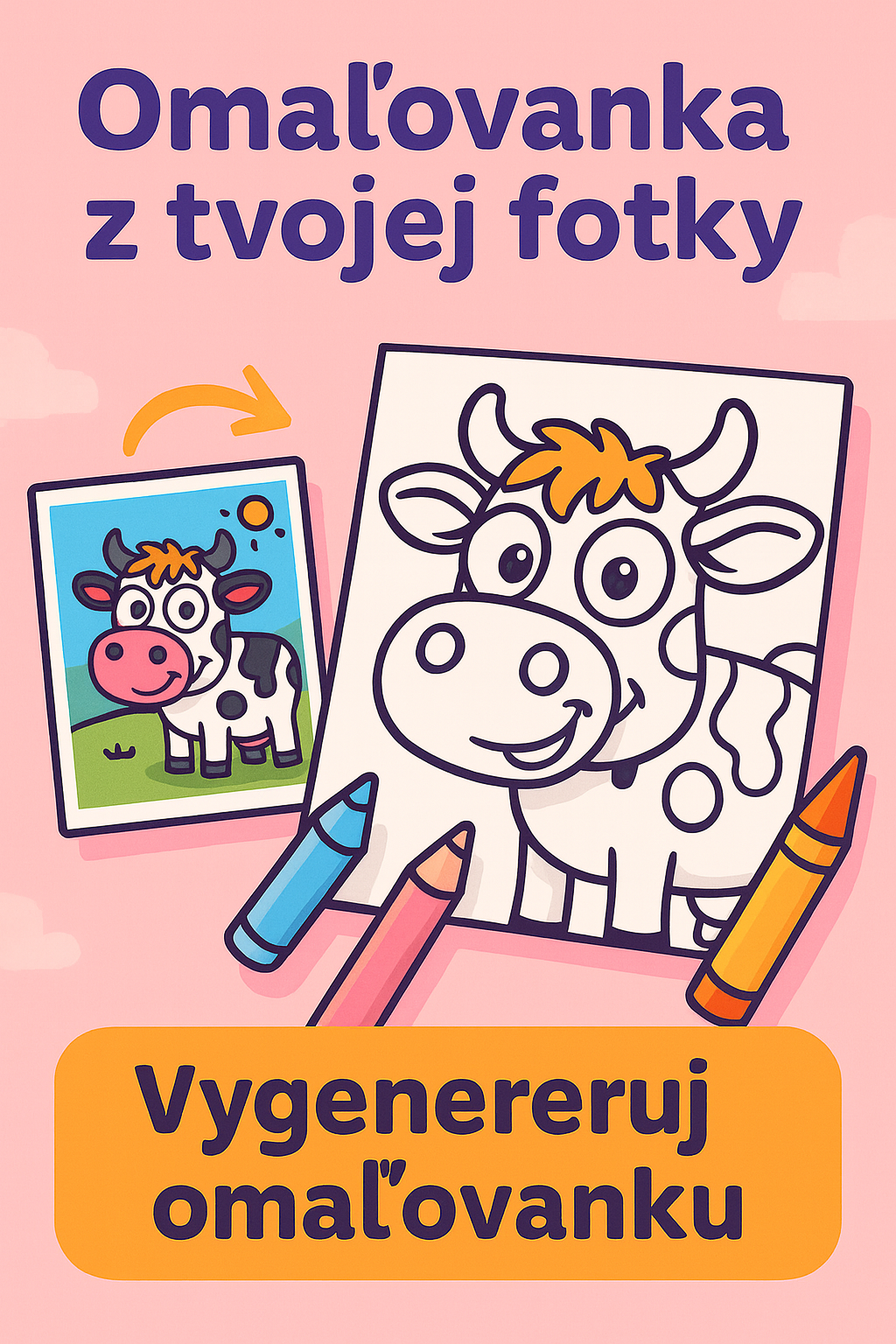 Omaľovánka z fotky a 3-panelový komiks